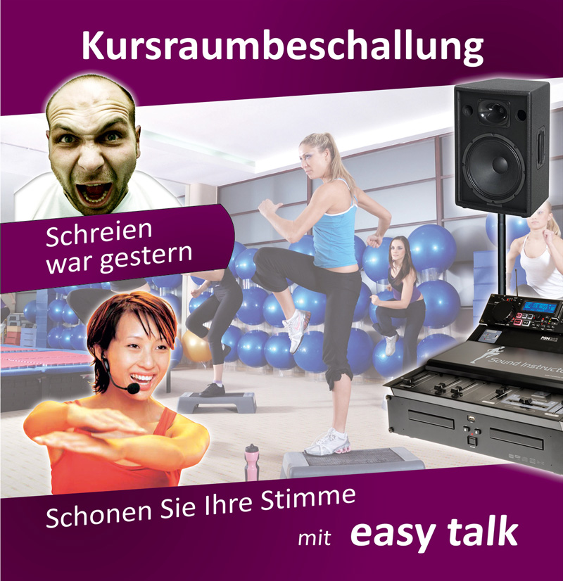 Kursraumbeschallung - Schreien war gestern - Schonen Sie Ihre Stimme mit easy talk