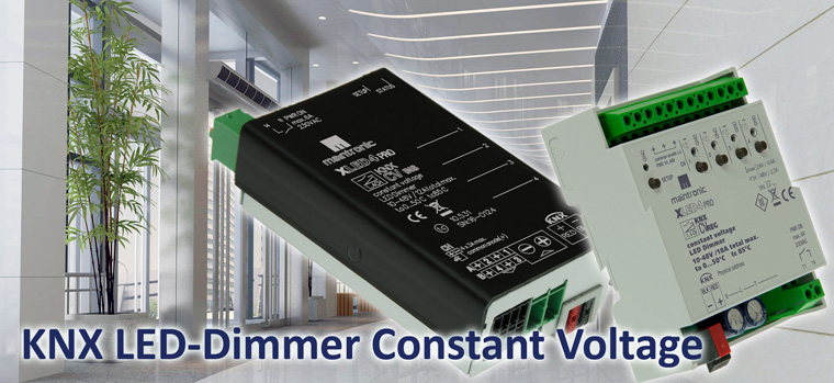 KNX LED constant voltage CV PWM Dimmer - Konstant Spannung LED Dimmer