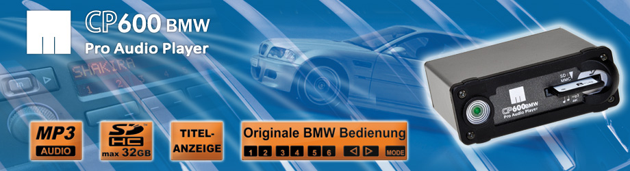 CP600BMW MP3 Pro Audio Player für BMW als CD-Wechsler Ersatz