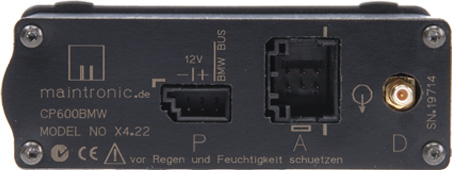 CP600BMW Ansicht von hinten - Plug and Play im BMW
