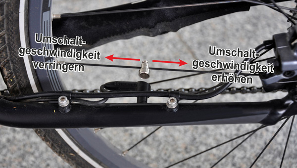 Sx2 Tuning-Dongle für eBike Umschaltgeschwindigkeit - Magnet vom Speedsensor verschieben